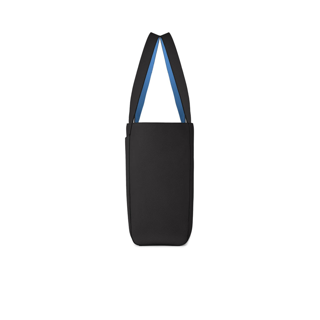 SAVOIA × BONAVENTURA Manuel Tote Bag Shrink Leather (Black × Savoia Blue)