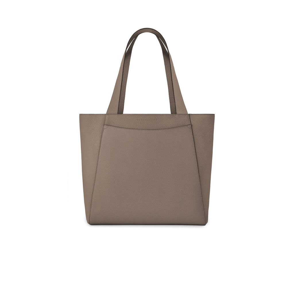 Manuel Tote Bag Shrink Leather (Etoupe)