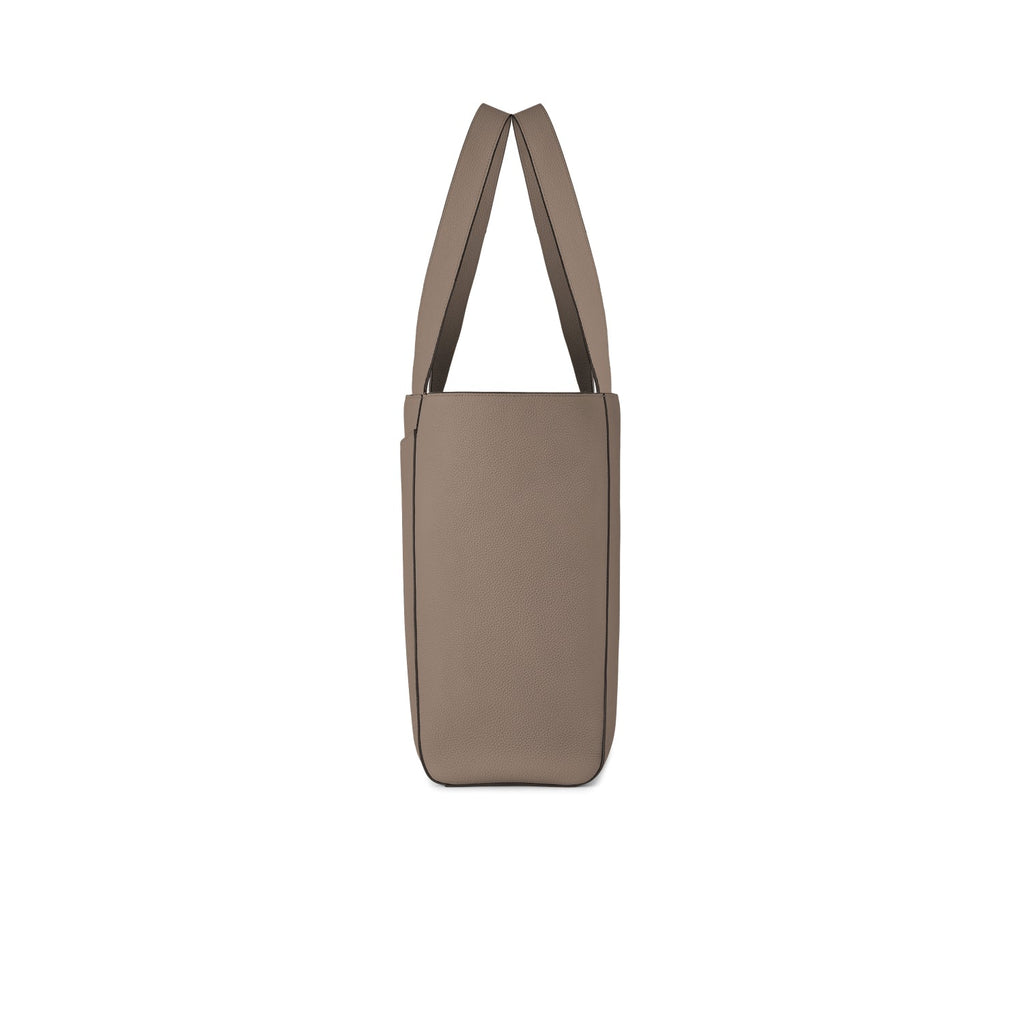 Manuel Tote Bag Shrink Leather (Etoupe)