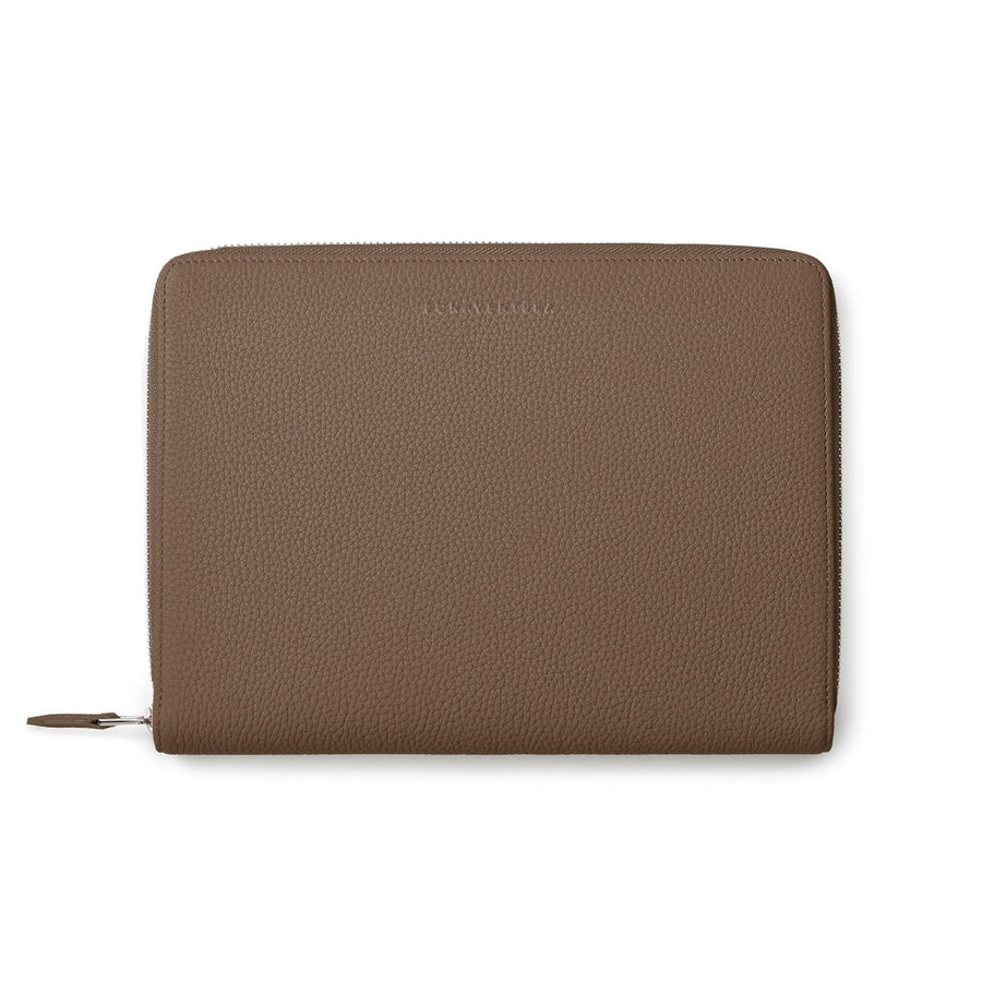 Functional Notebook Case Shrink Leather (A5 - Etoupe)