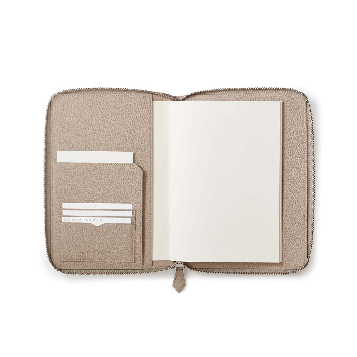 Functional Notebook Case Shrink Leather (A5 - Greige)