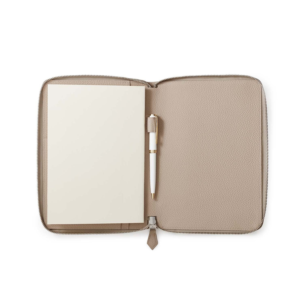 Functional Notebook Case Shrink Leather (A5 - Greige)