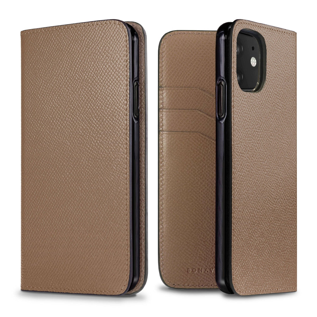 iPhone 11 Diary Case Nobile Leather (Etoupe)