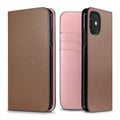 iPhone 11 Diary Case Nobile Leather (Etoupe × Sakura Pink)