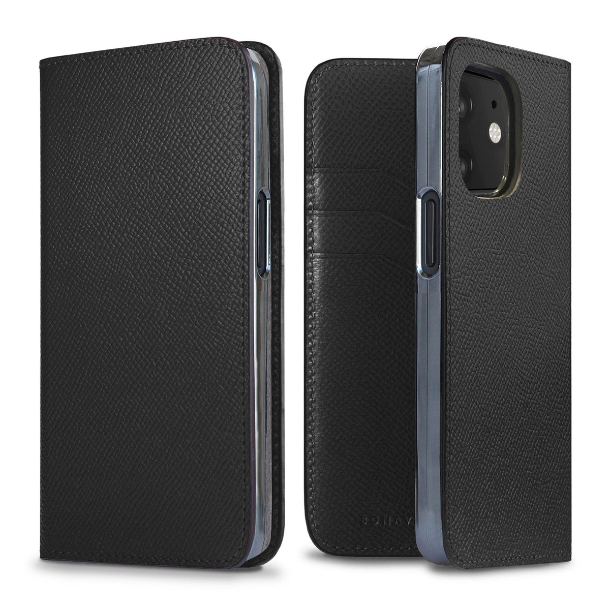 iPhone 12 mini Diary Case Nobile Leather (Black)
