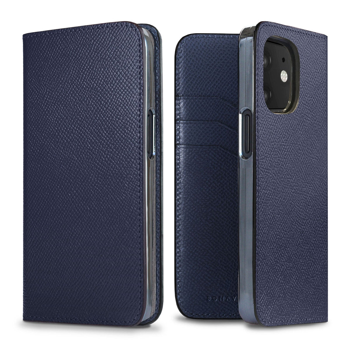 iPhone 12 mini Diary Case Nobile Leather (Navy)