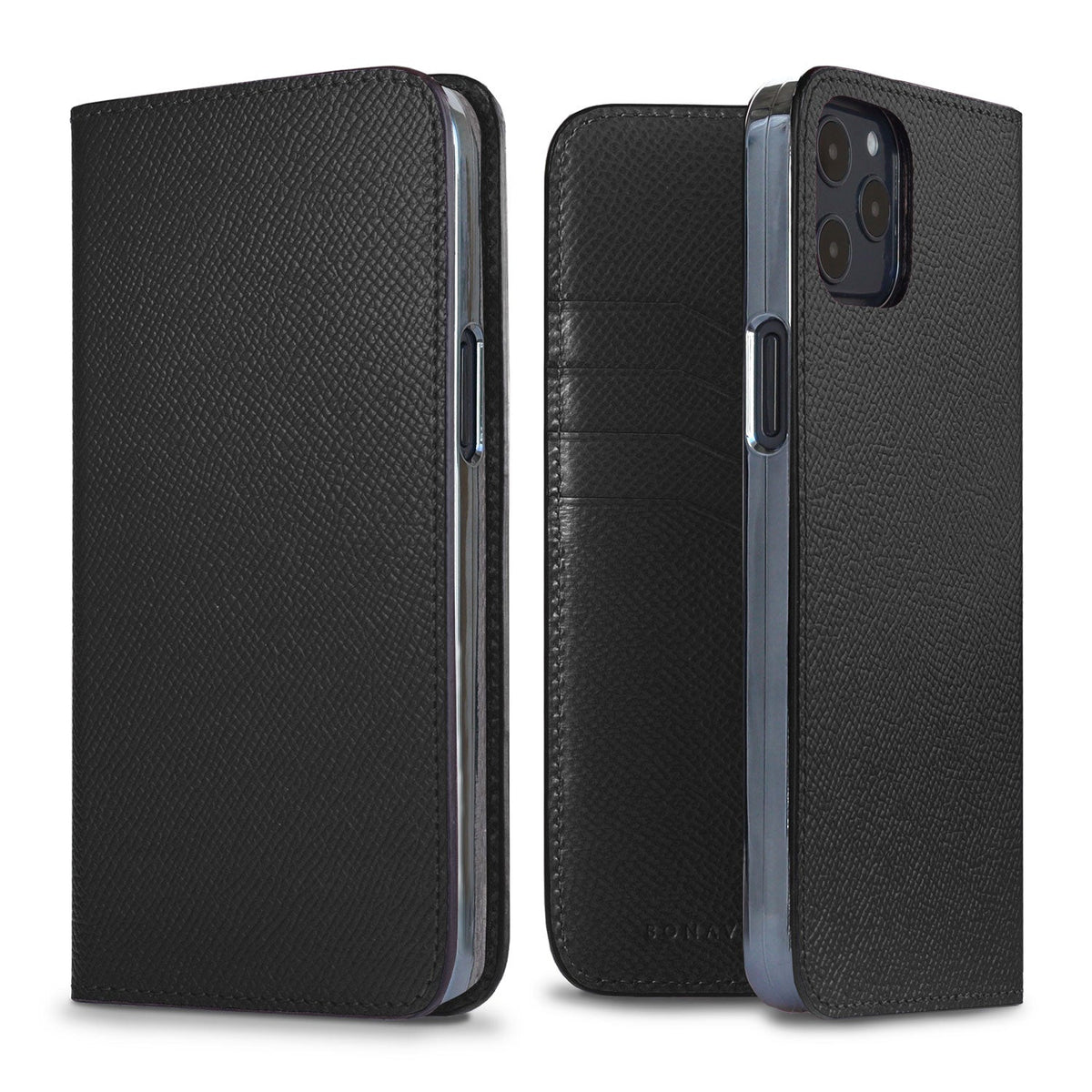 iPhone 12 Pro Max Diary Case Nobile Leather (Black)