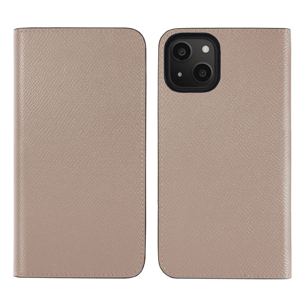 iPhone 13 Diary Case Nobile Leather (Greige)