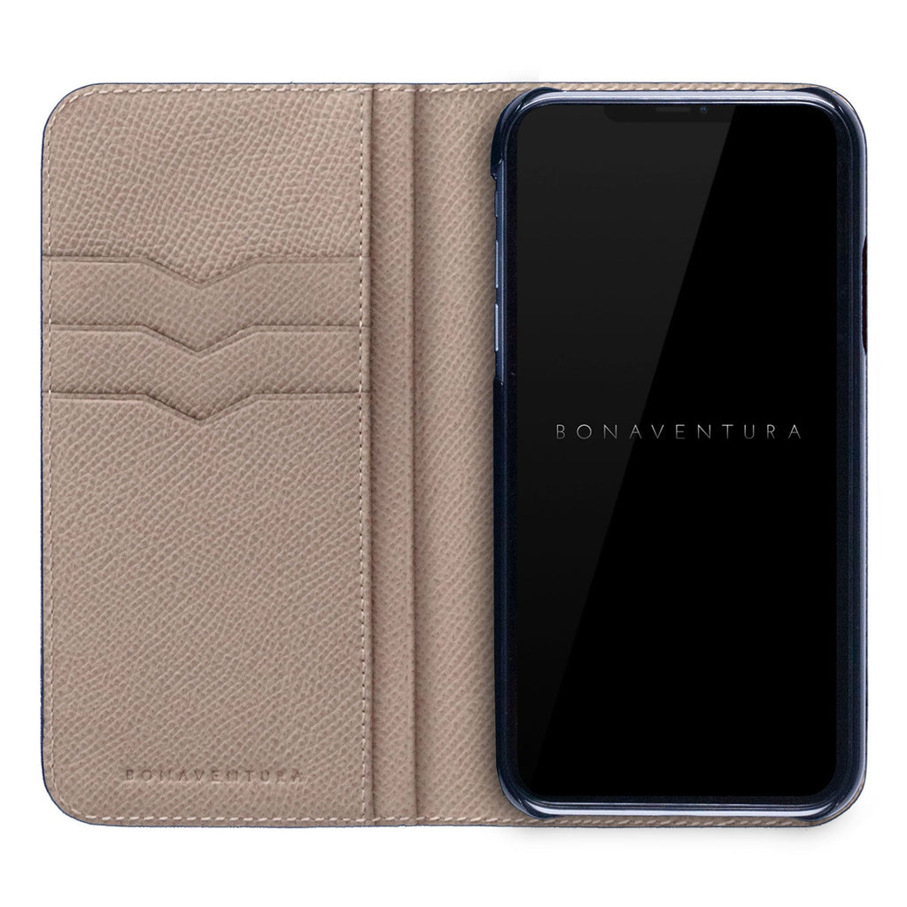 iPhone 13 Diary Case Nobile Leather (Greige)