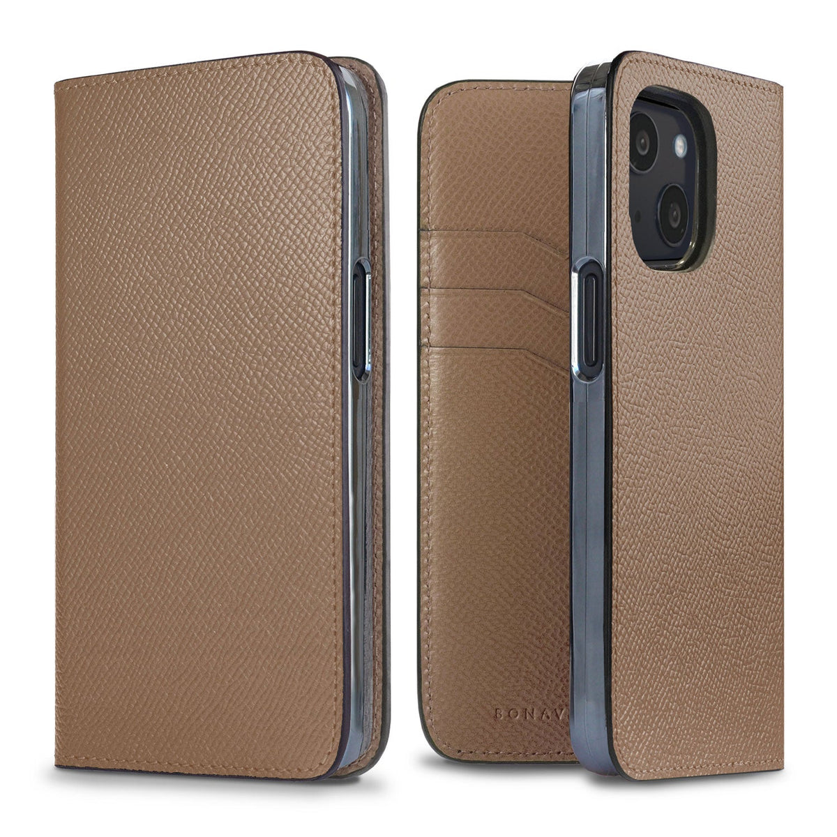 iPhone 13 mini Diary Case Nobile Leather (Etoupe)