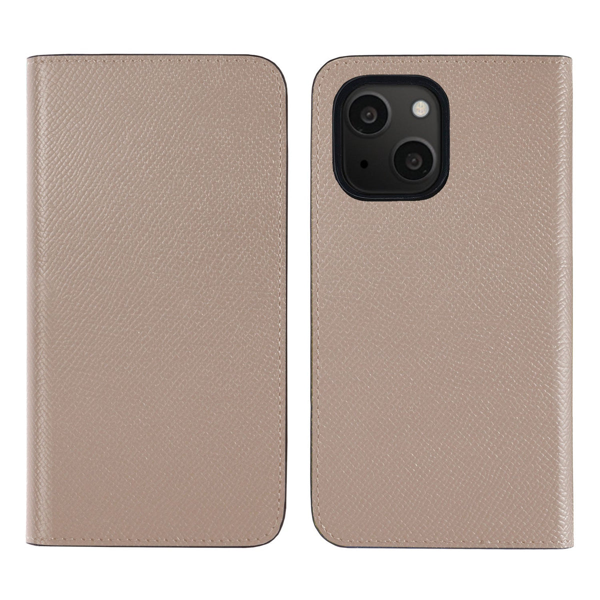 iPhone 13 mini Diary Case Nobile Leather (Greige)