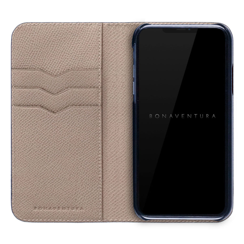 iPhone 13 mini Diary Case Nobile Leather (Greige)