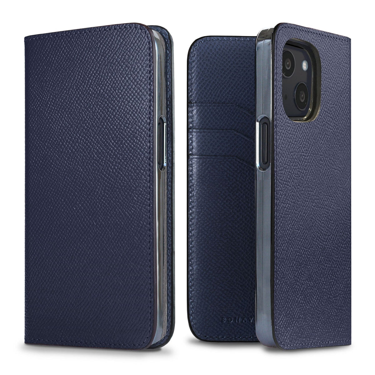 iPhone 13 mini Diary Case Nobile Leather (Navy)