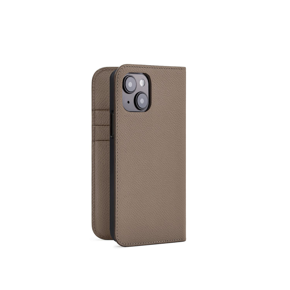 iPhone 14 Diary Case Nobile Leather (Etoupe)