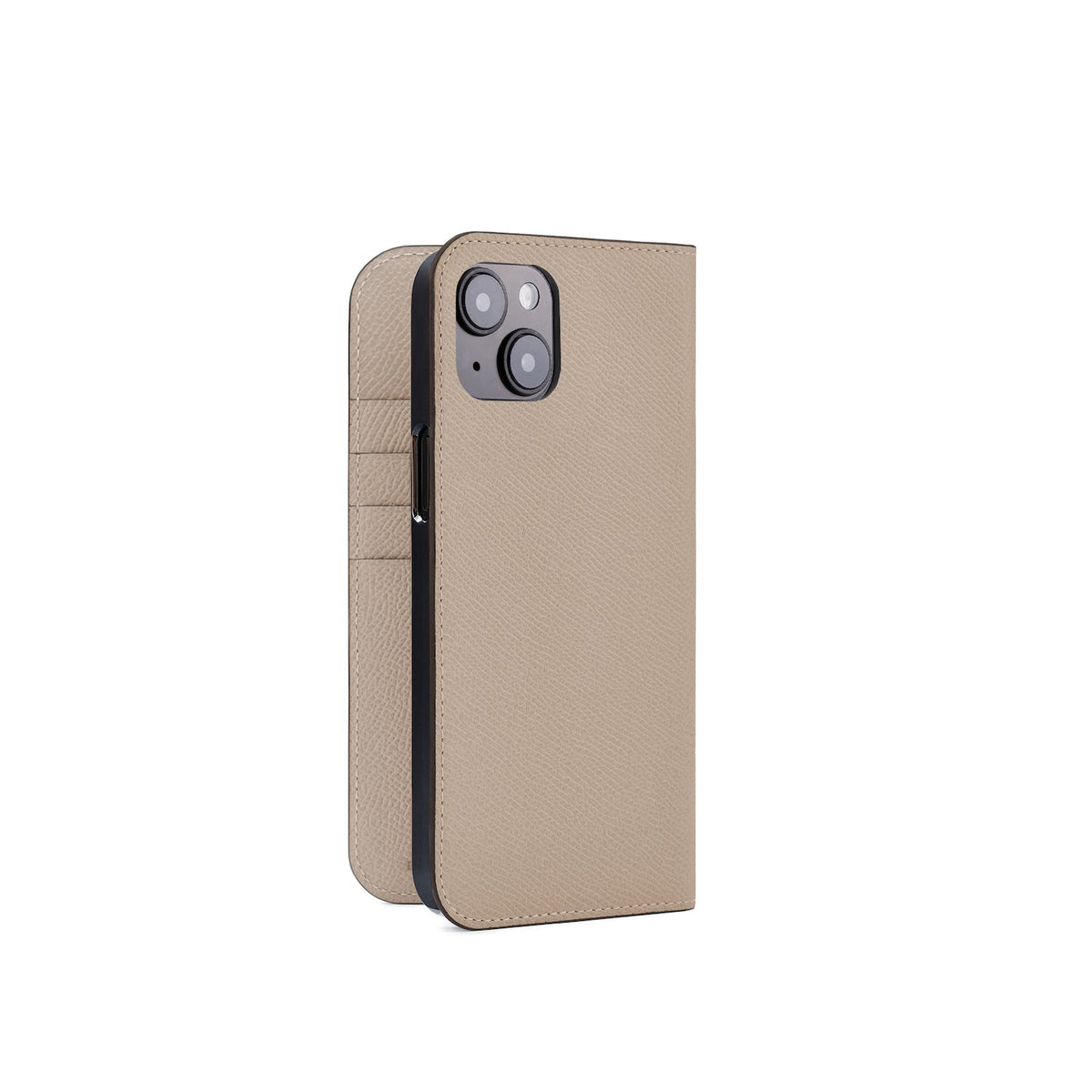 iPhone 14 Plus Diary Case Nobile Leather (Greige)