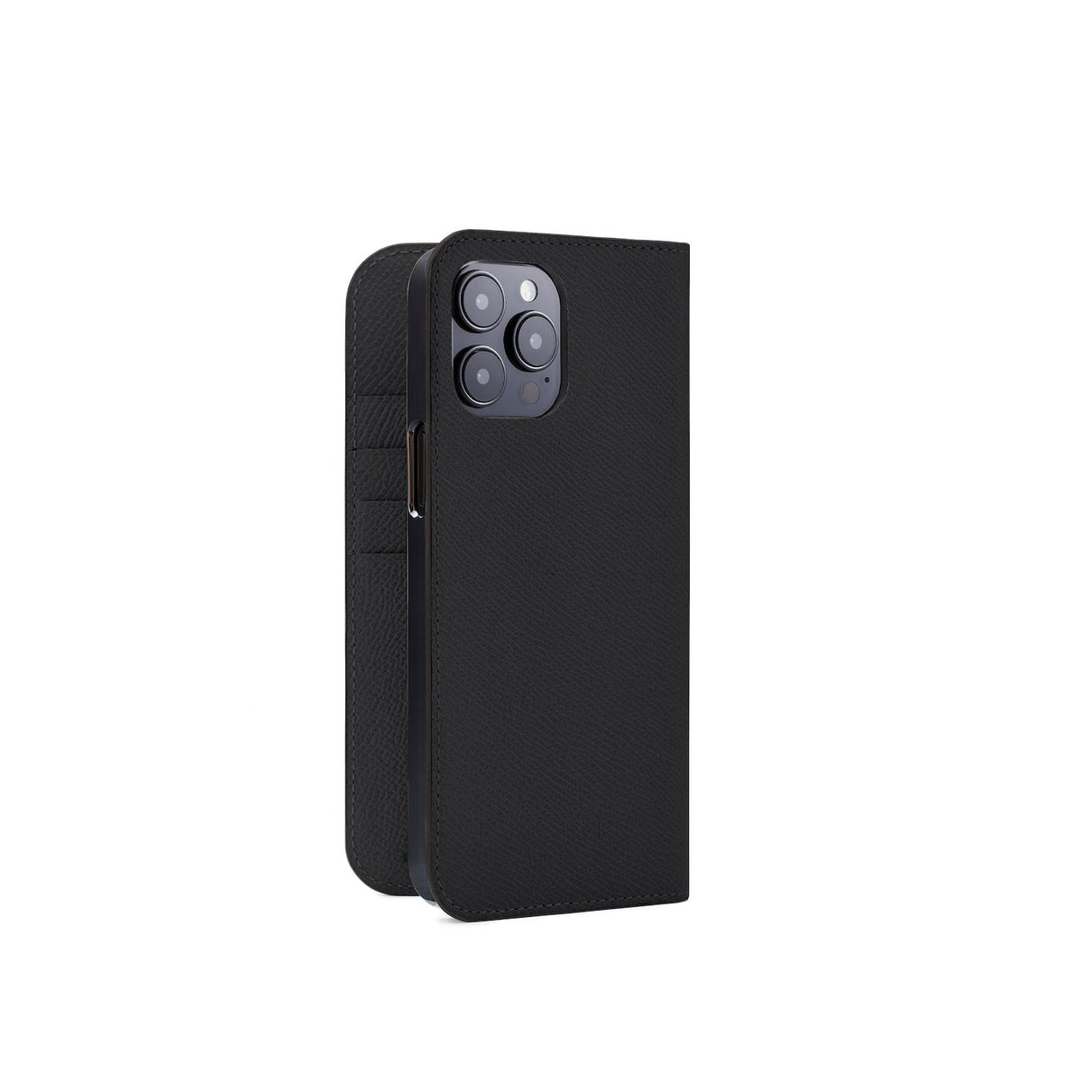iPhone 14 Pro Max Diary Case Nobile Leather (Black)