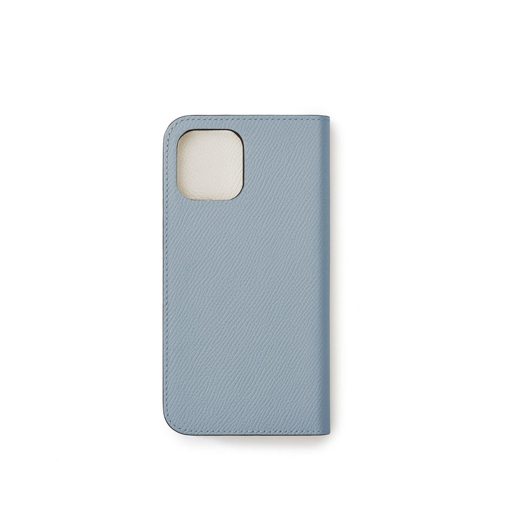 iPhone 14 Pro Max Diary Case Nobile Leather (Blue Lin × White)