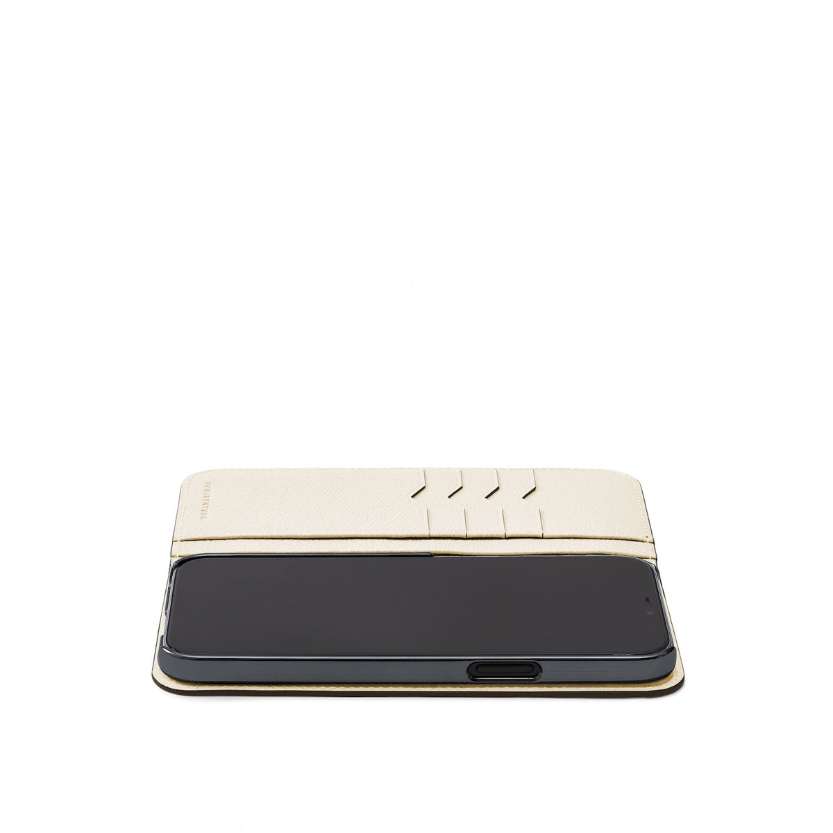 iPhone 14 Pro Max Diary Case Nobile Leather (Blue Lin × White)