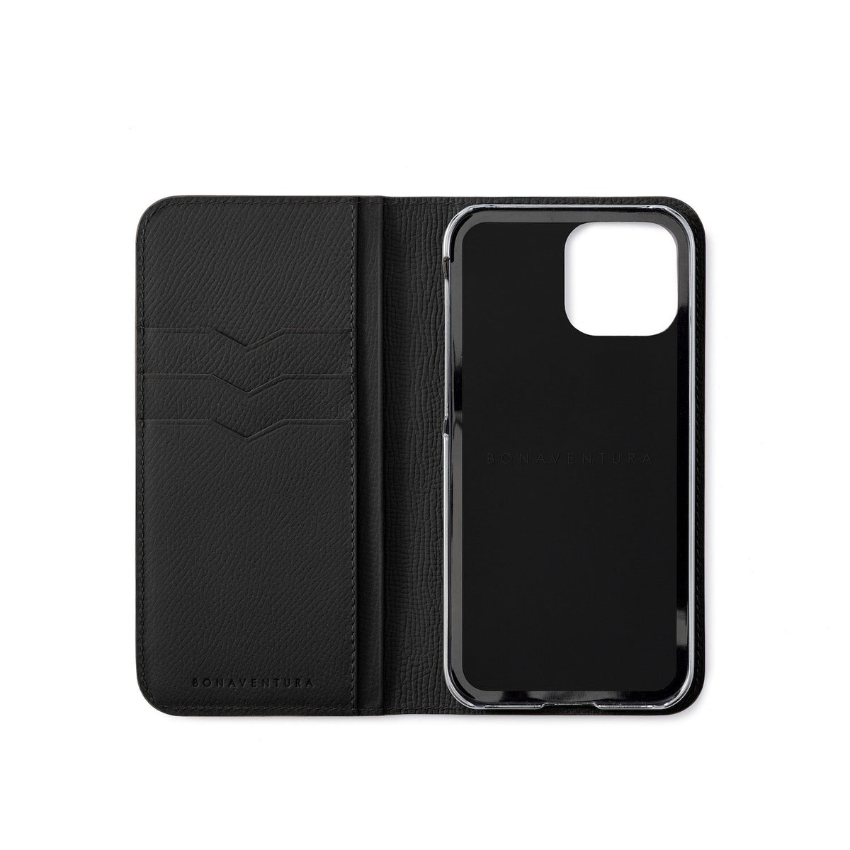 iPhone 15 Diary Case Nobile Leather (Black)