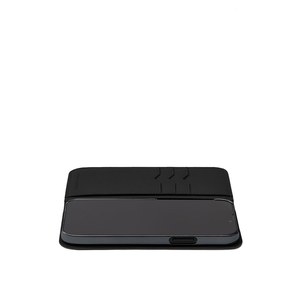 iPhone 15 Diary Case Nobile Leather (Black)