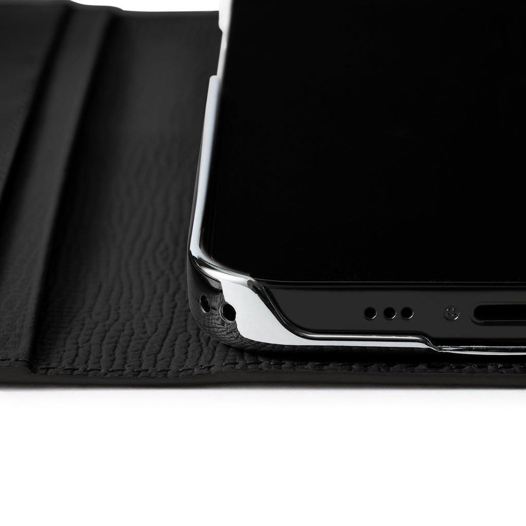 iPhone 15 Diary Case Nobile Leather (Black)