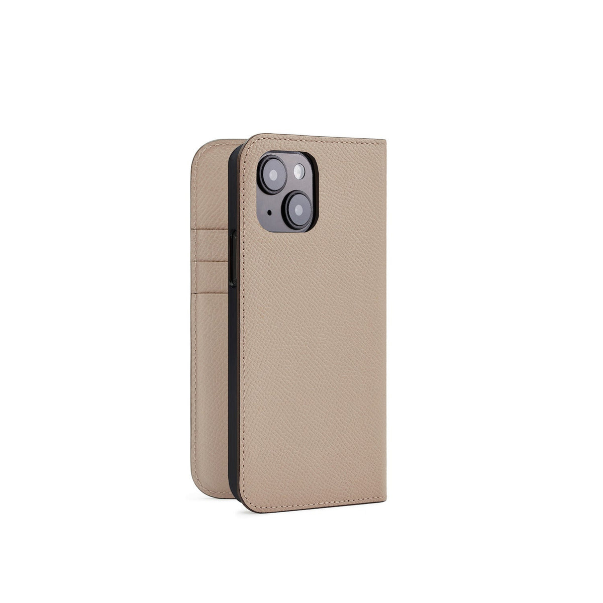iPhone 15 Diary Case Nobile Leather (Greige)