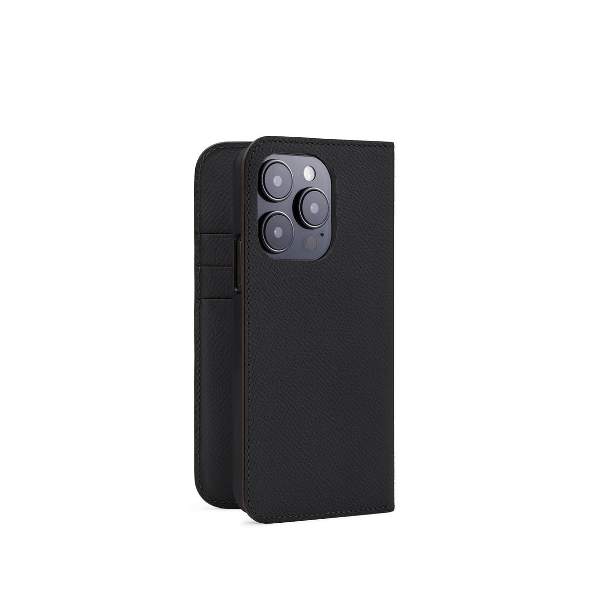 iPhone 15 Pro Diary Case Nobile Leather (Black)