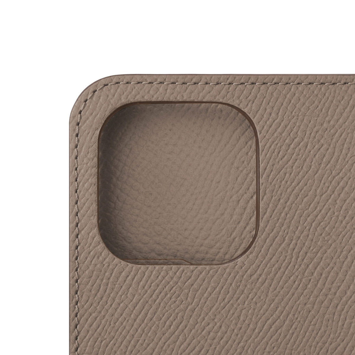 iPhone 15 Pro Diary Case Nobile Leather (Etoupe)