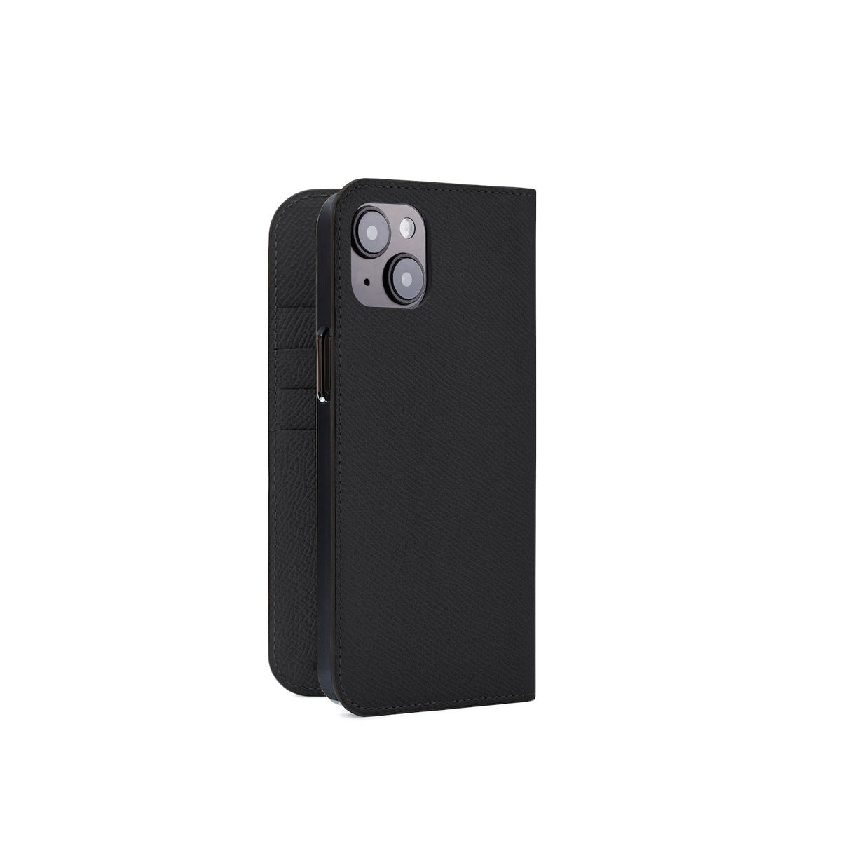 iPhone 15 Plus Diary Case Nobile Leather (Black)