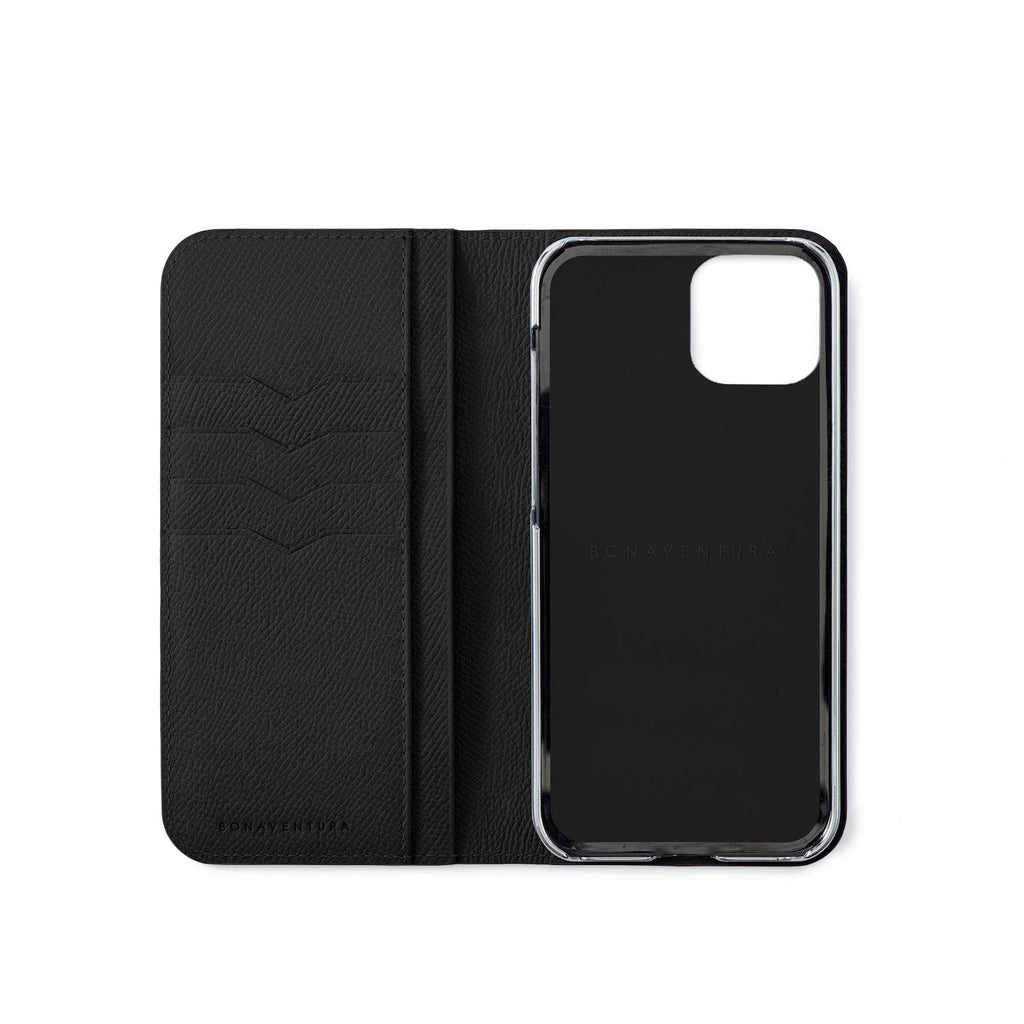 iPhone 15 Plus Diary Case Nobile Leather (Black)