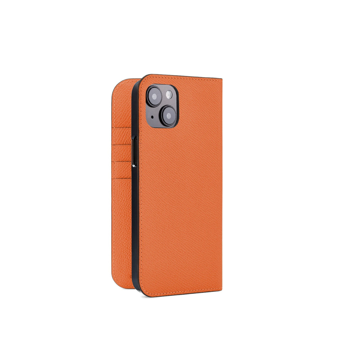 iPhone 15 Plus Diary Case Nobile Leather (Orange)