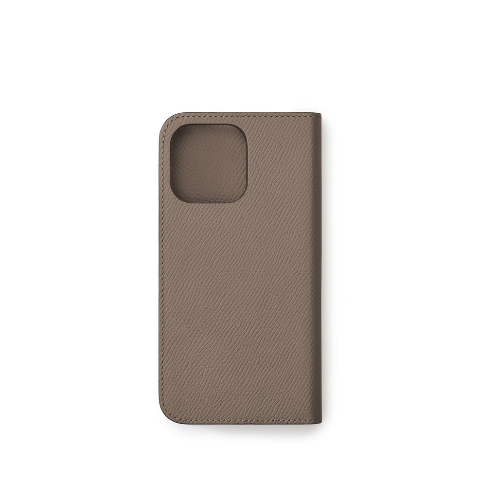 iPhone 15 Pro Max Diary Case Nobile Leather (Etoupe)