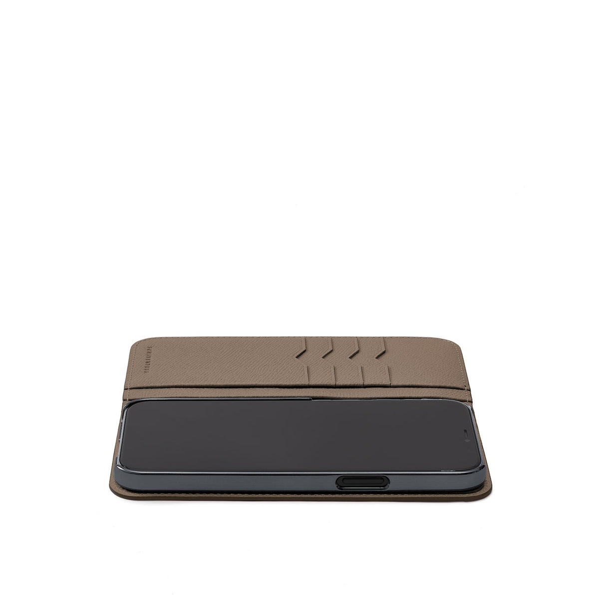iPhone 15 Pro Max Diary Case Nobile Leather (Etoupe)