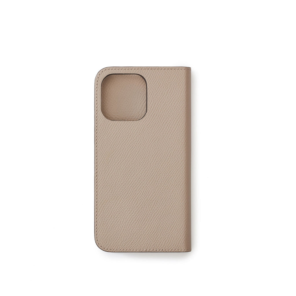 iPhone 15 Pro Max Diary Case Nobile Leather (Greige)