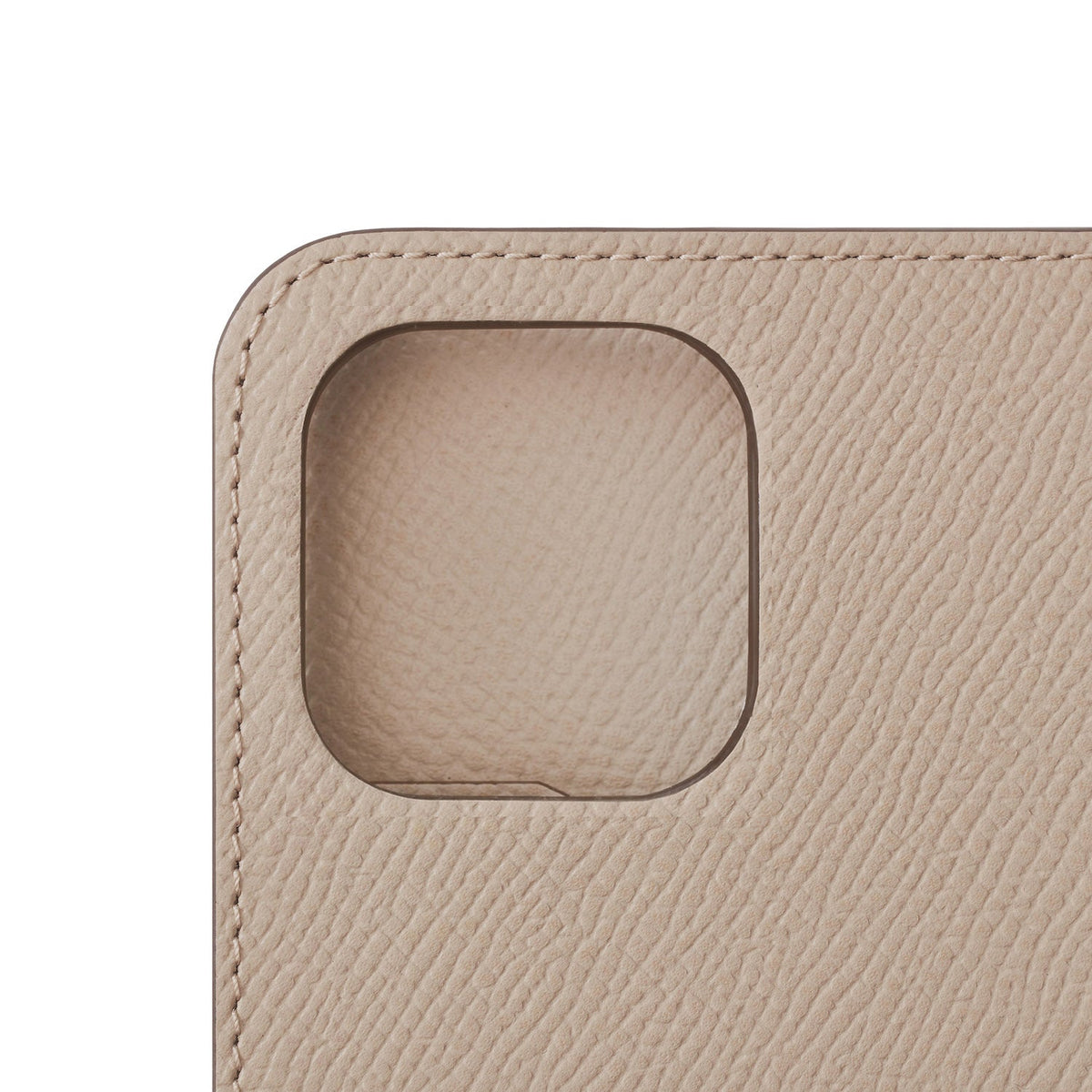 iPhone 15 Pro Max Diary Case Nobile Leather (Greige)