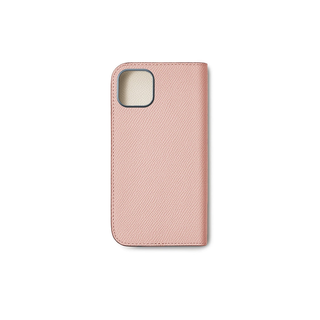iPhone 16 Plus Diary Case Nobile Leather (Shell Pink × White)