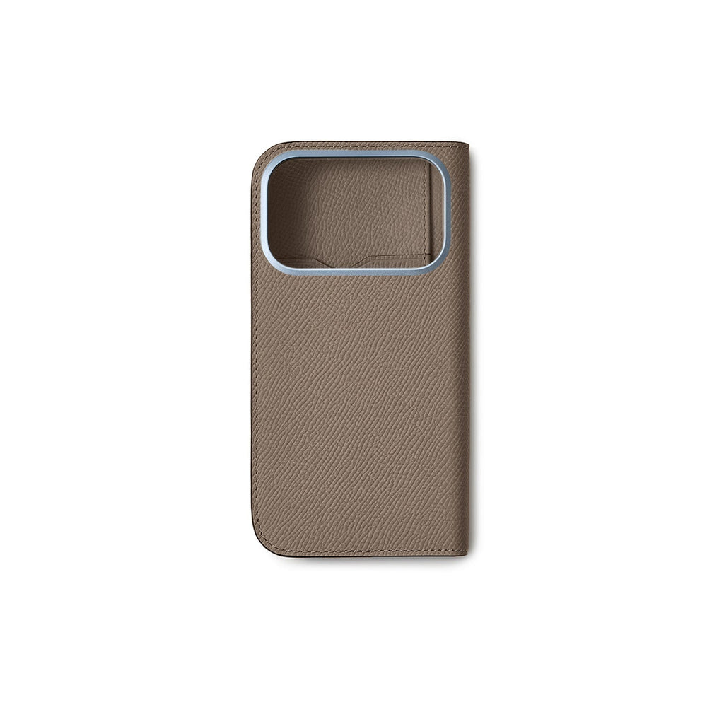 iPhone 18 Pro Diary Case Nobile Leather (Etoupe)