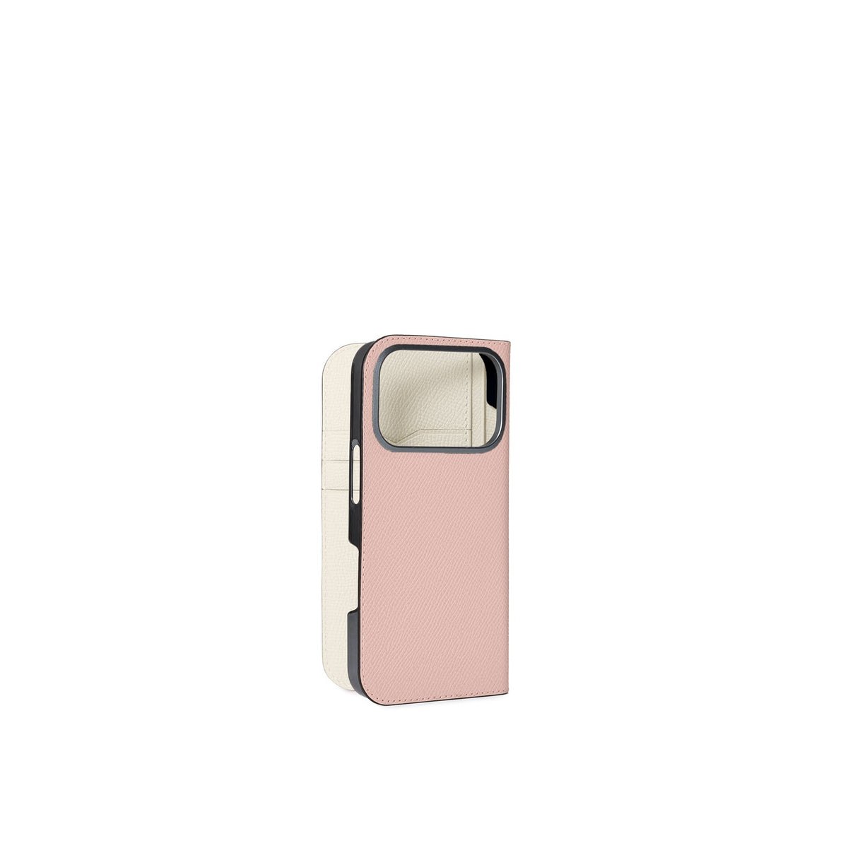 iPhone 18 Pro Diary Case Nobile Leather (Shell Pink × White)