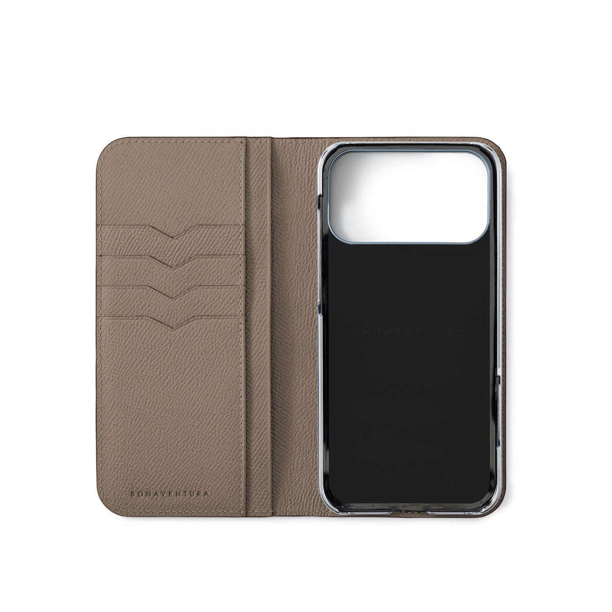 iPhone 18 Pro Max Diary Case Nobile Leather (Etoupe)