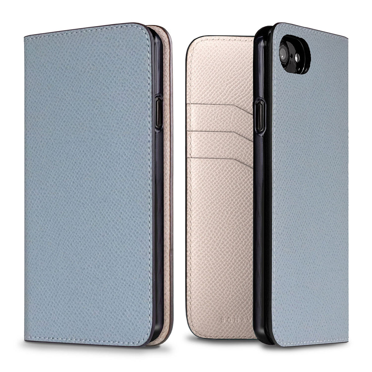 iPhone SE / 8 / 7 / 6s / 6 Diary Case Nobile Leather (Blue Lin × White)