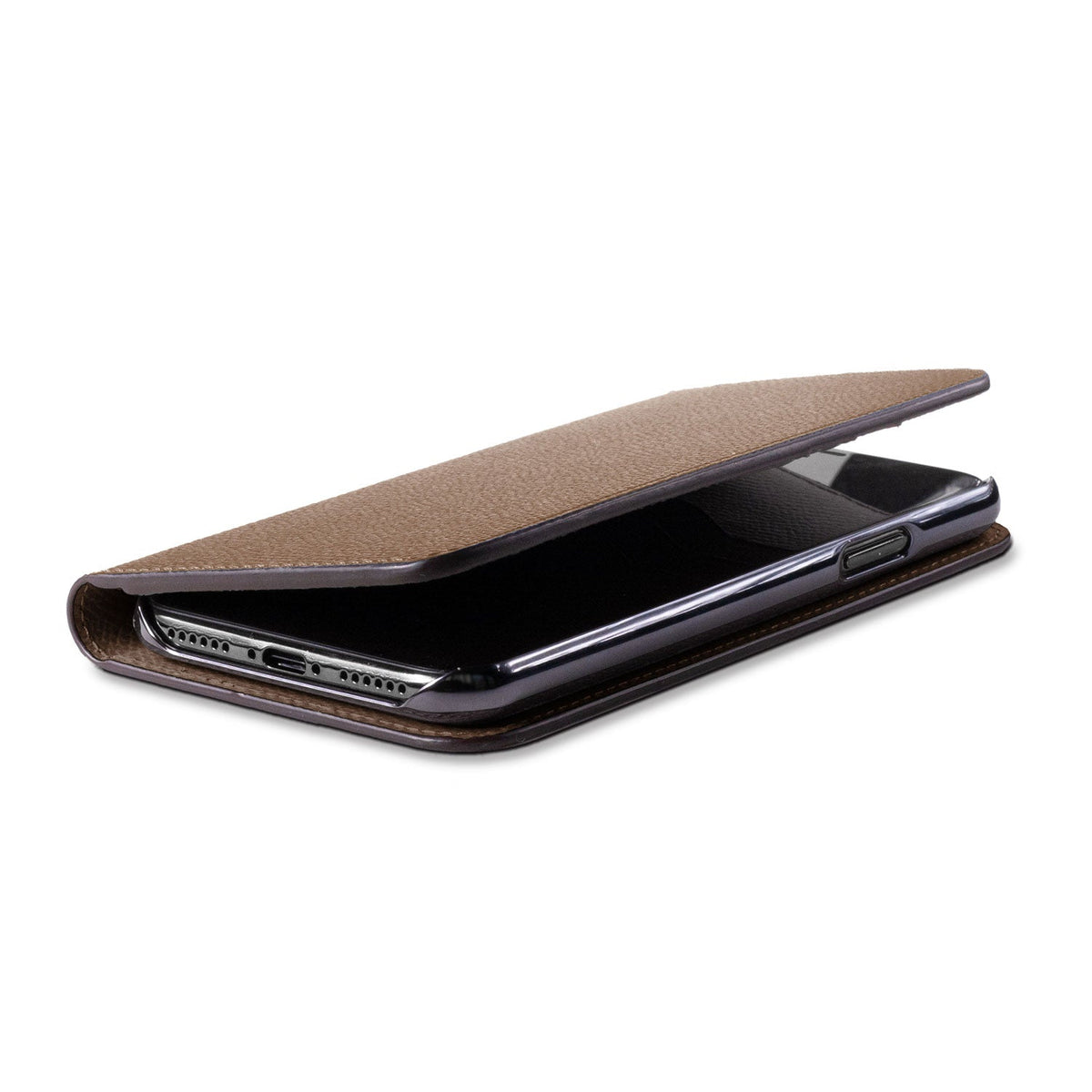 iPhone SE / 8 / 7 / 6s / 6 Diary Case Nobile Leather (Etoupe)