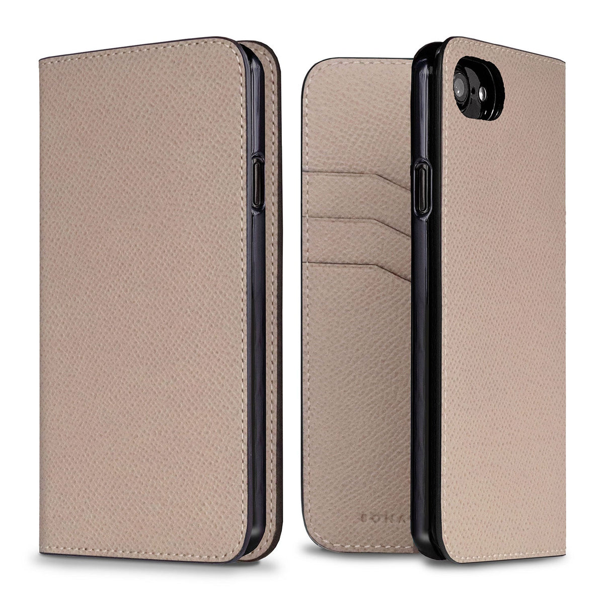 iPhone SE / 8 / 7 / 6s / 6 Diary Case Nobile Leather (Greige)