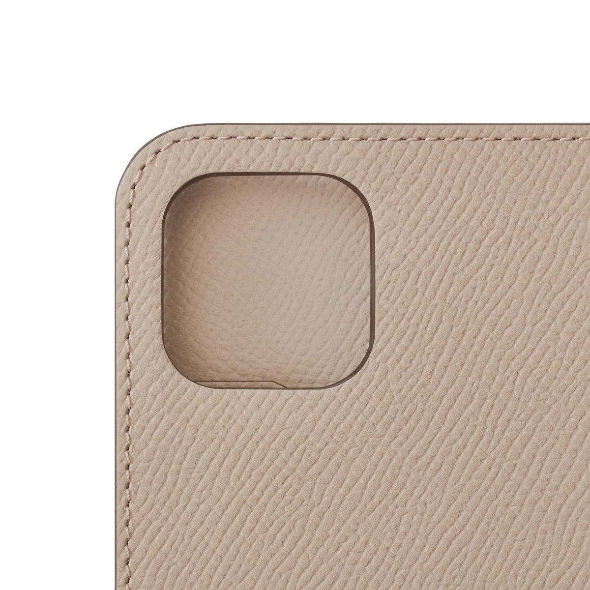 iPhone 15 Diary Case Nobile Leather (Greige)