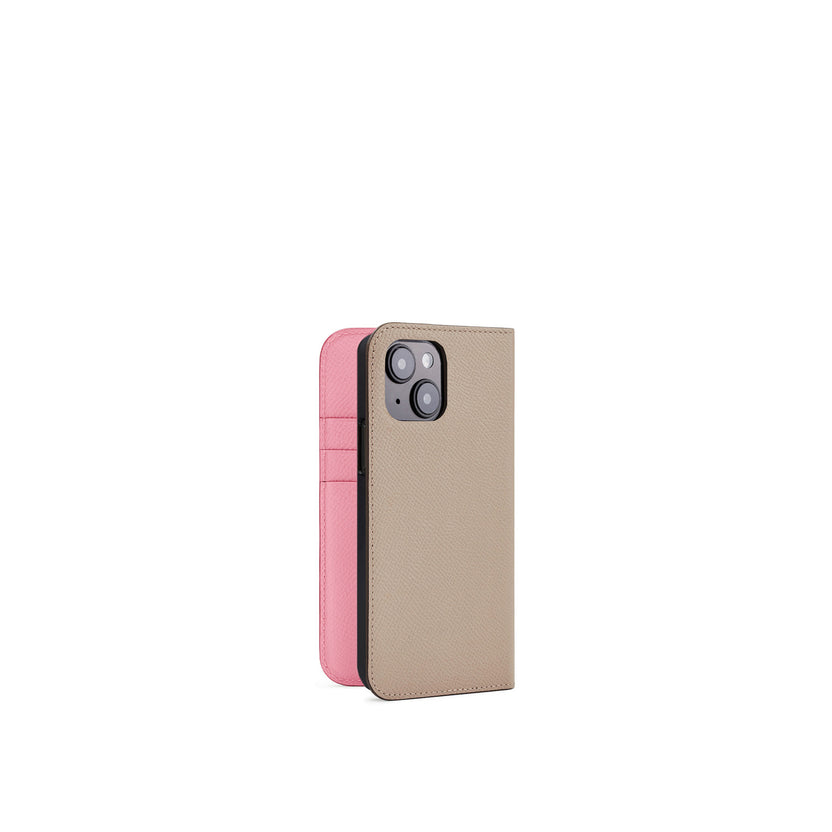 (iPhone 15) 다이어리 케이스 노브 레서 가죽
