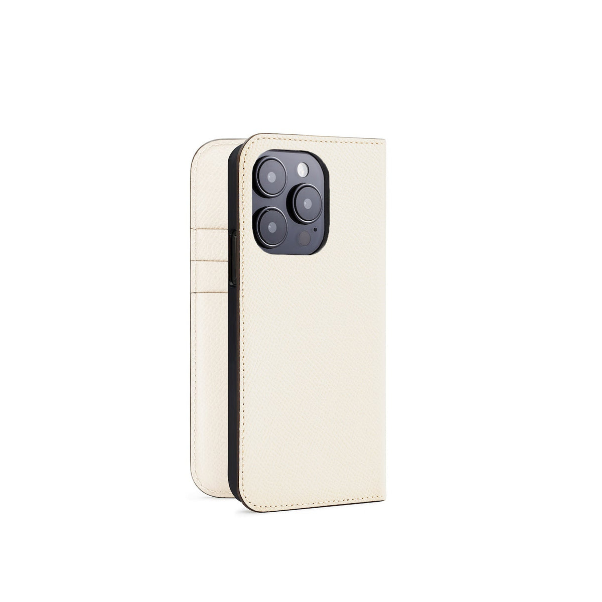 iPhone 15 Pro Diary Case Nobile Leather (White)