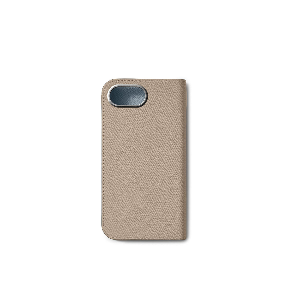 iPhone 17e / 16e Diary Case Nobile Leather (Greige × Blue Lin)