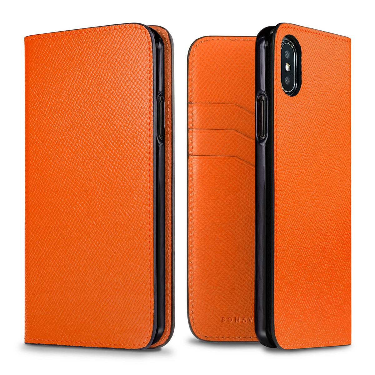 iPhone X / Xs Diary Case Nobile Leather (Orange)