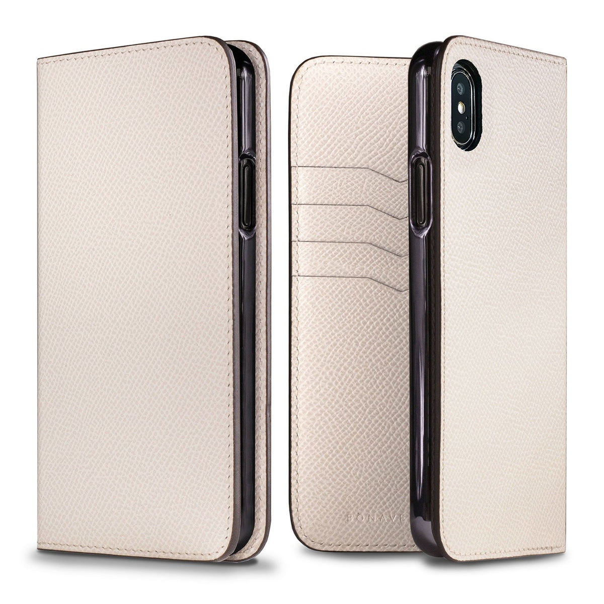iPhone Xs Max Diary Case Nobile Leather (White)