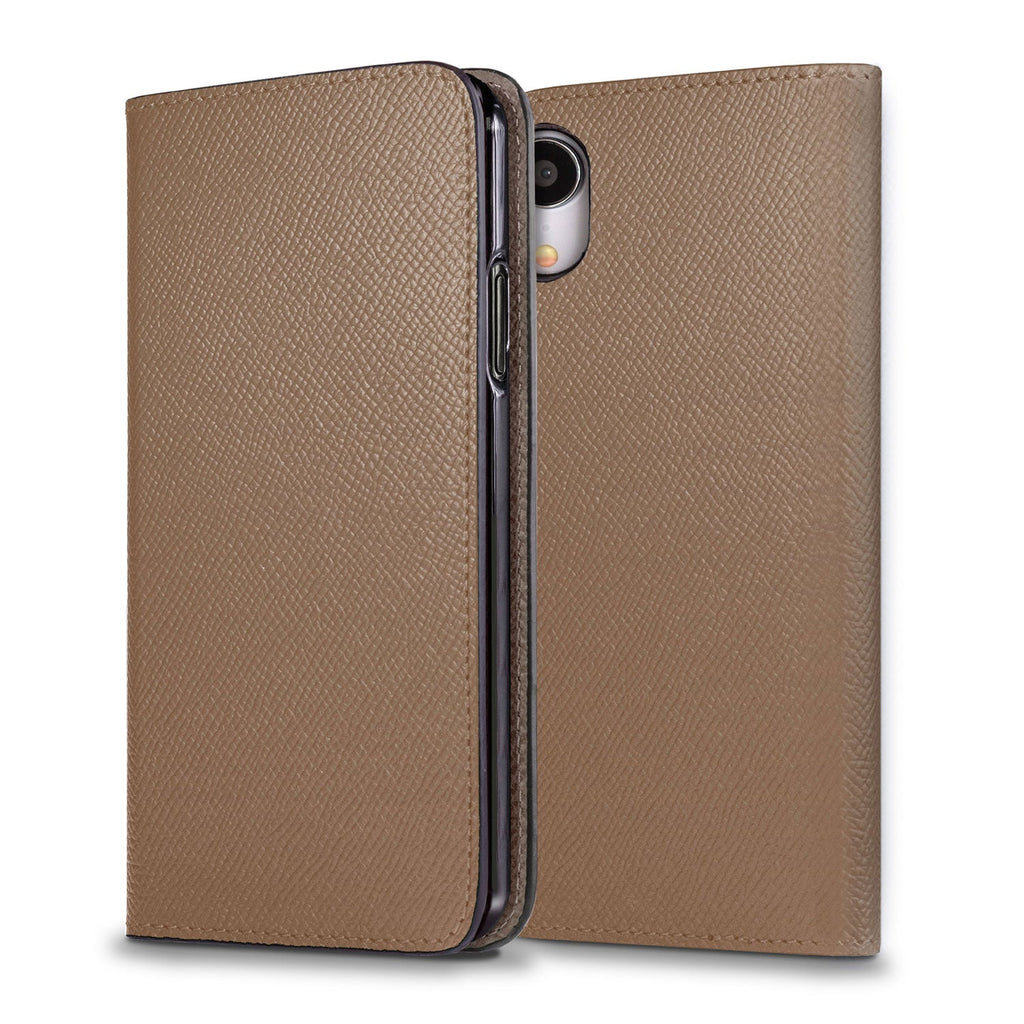 iPhone XR Diary Case Nobile Leather (Etoupe)