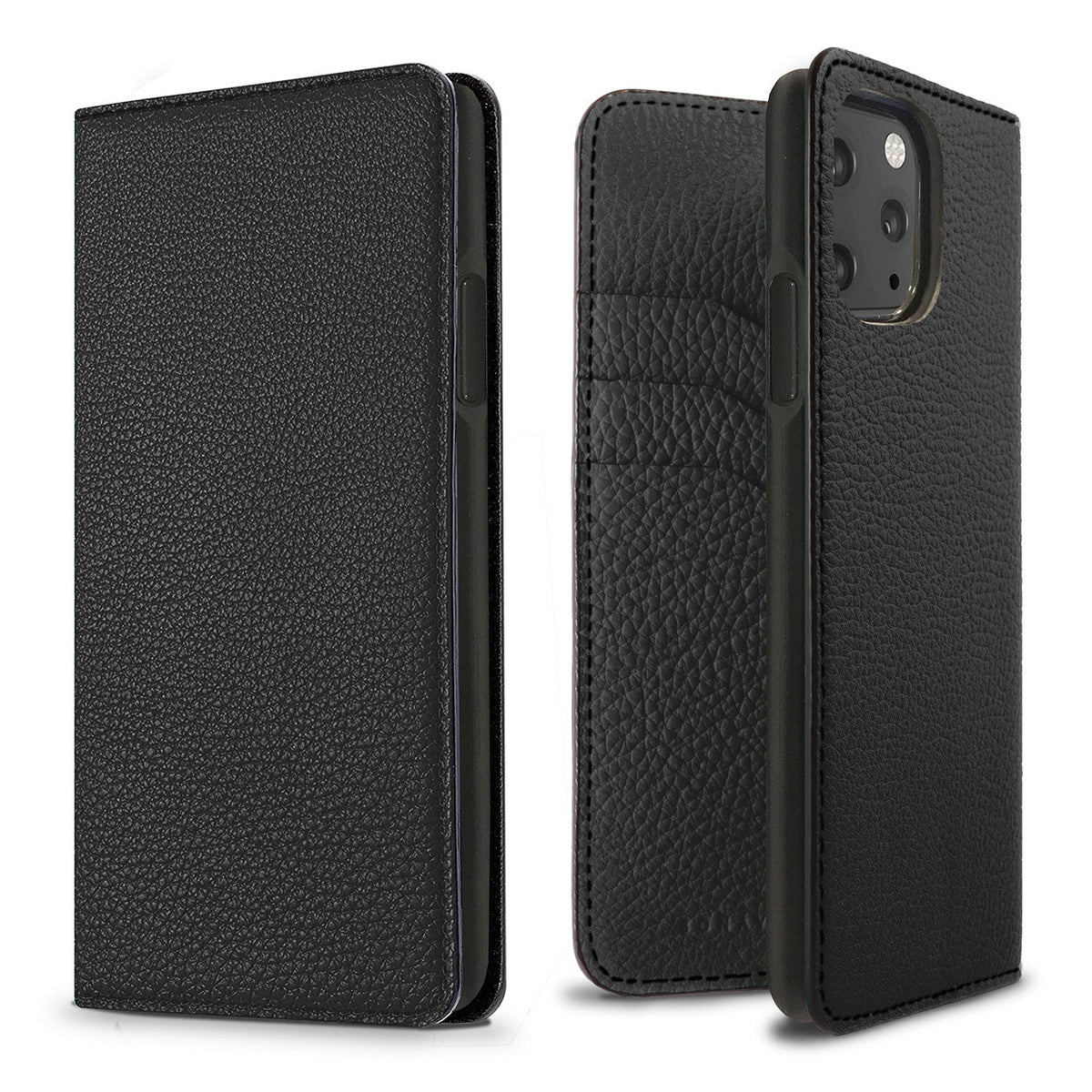 iPhone 11 Pro Diary Case Shrink Leather (Black)
